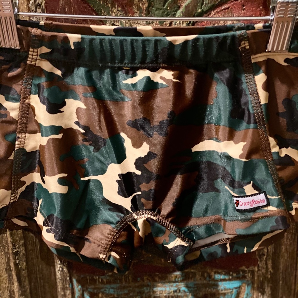 CrazyPants Cheer/gymnastics/dance spandex shorts.